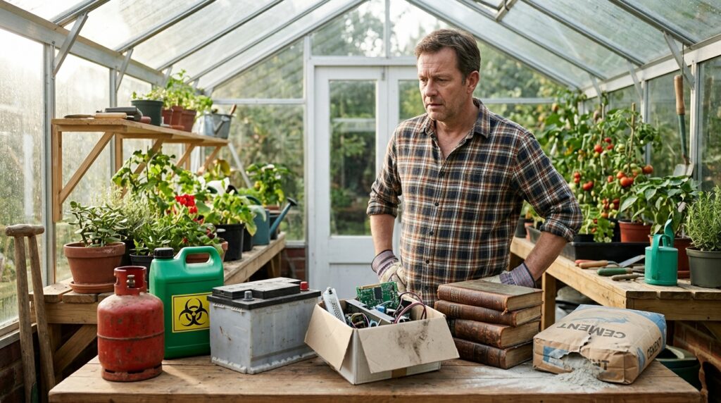 6 things you should never store in a greenhouse