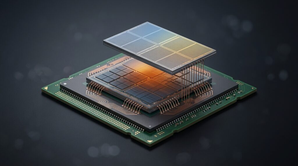 The new WMCM packaging separates memory and processor, improving cooling