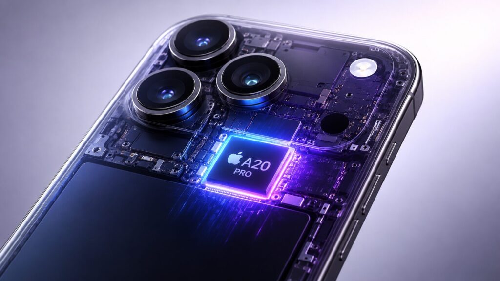 A20 Pro will be Apple's first processor on a 2nm process. Photo.