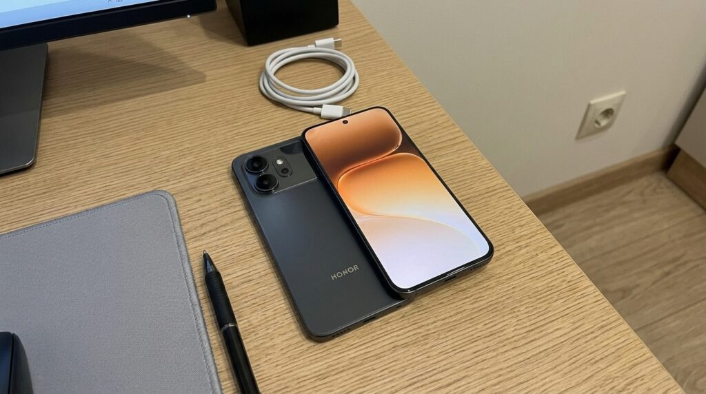 7000 mAh and 80W fast charging — roughly the same as the Nord CE 6, but under a different brand. Photo.