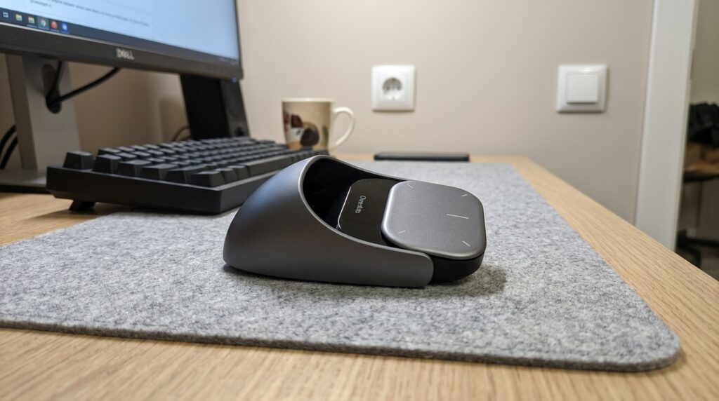 Took a couple of days to get used to, then I put my regular mouse in a drawer — don't feel like taking it out