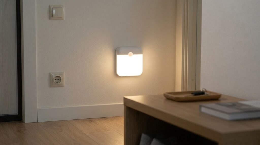 I've had one of these in my hallway since January — changed the battery exactly zero times. Photo.