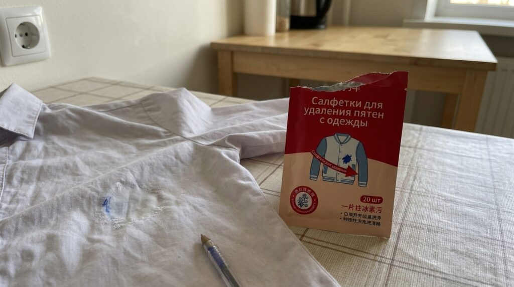 My daughter came home from school with pen paste on her white blouse — one wipe, and it was like nothing happened