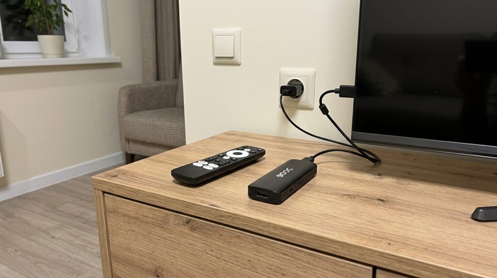 VONTAR DQ06: TV Box Instead of Smart TV. 2/16 GB and Android TV — the old TV at the dacha came to life in fifteen minutes. Photo.