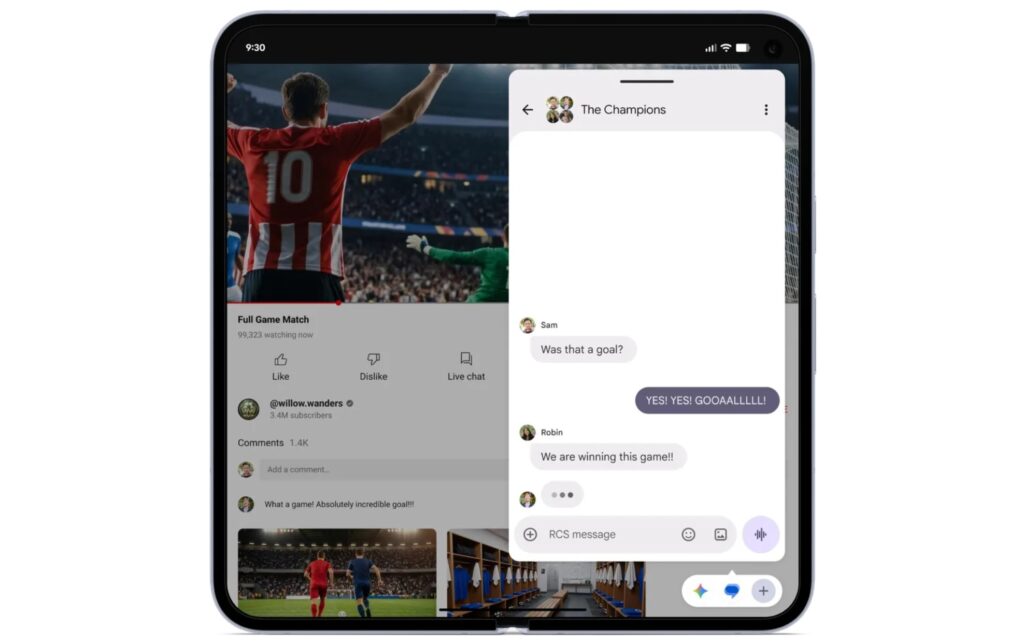 This is what the new floating windows look like. Image: Google