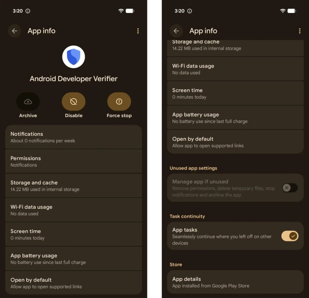 For now, the app is simply there
