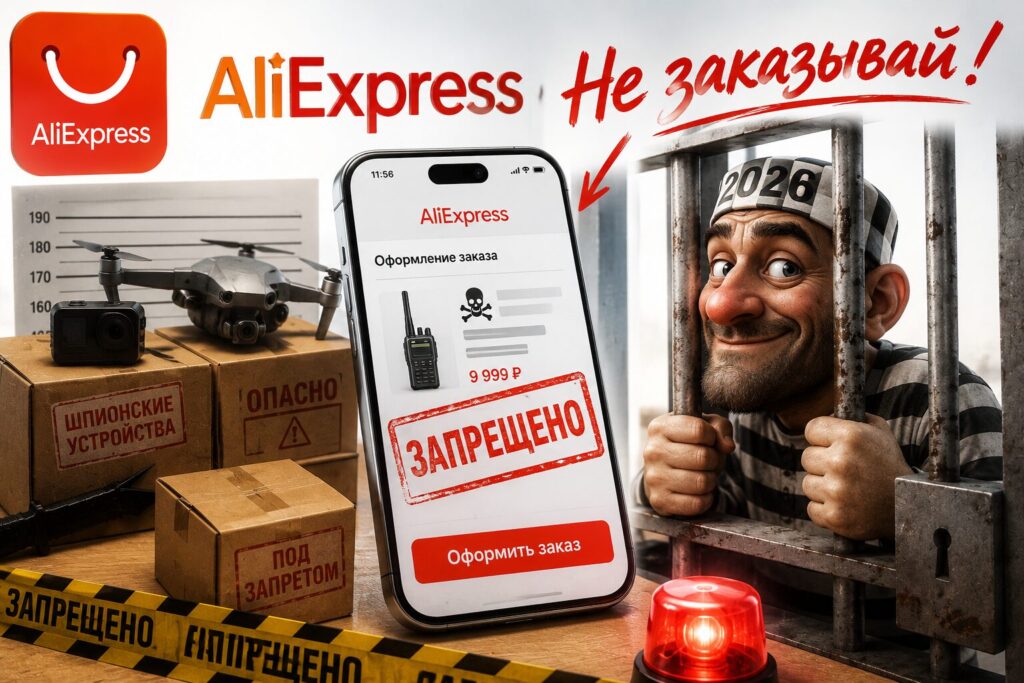 Many products from Ali simply cannot be ordered by law. Photo.