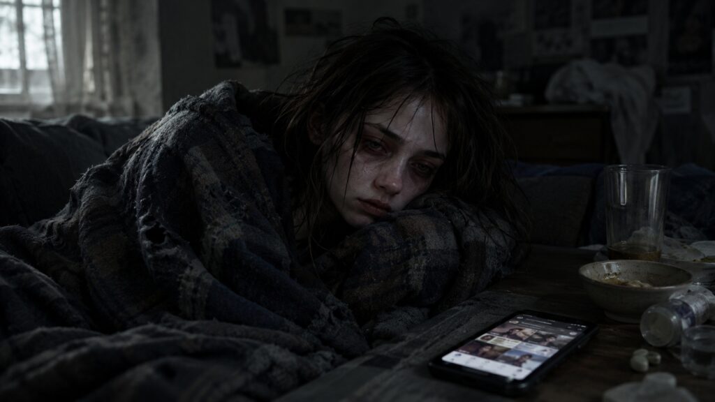 Apathy may be related to the fact that a person is simply tired and exhausted. Photo.