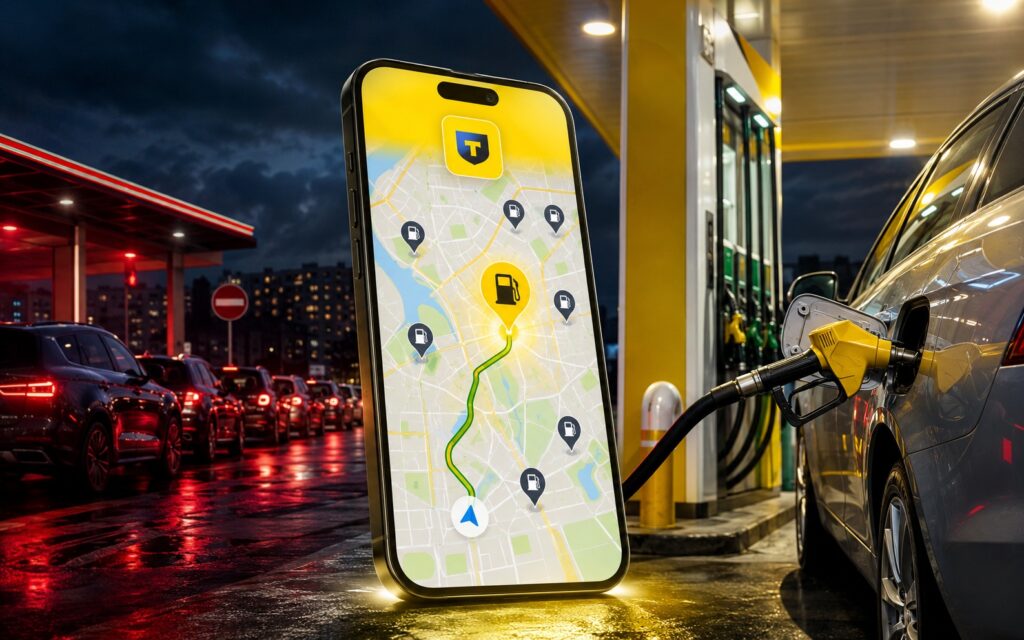 A very convenient tool for finding fuel