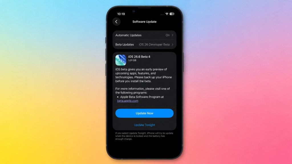 The beta is already available in iPhone settings
