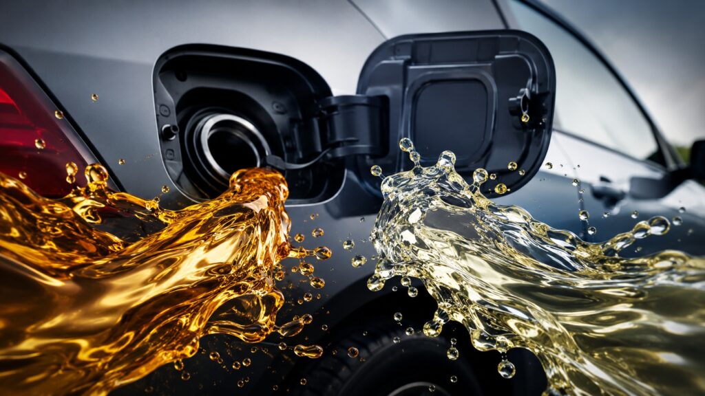 There are enough differences between gasoline and diesel, so you definitely shouldn't mix them up. Photo.