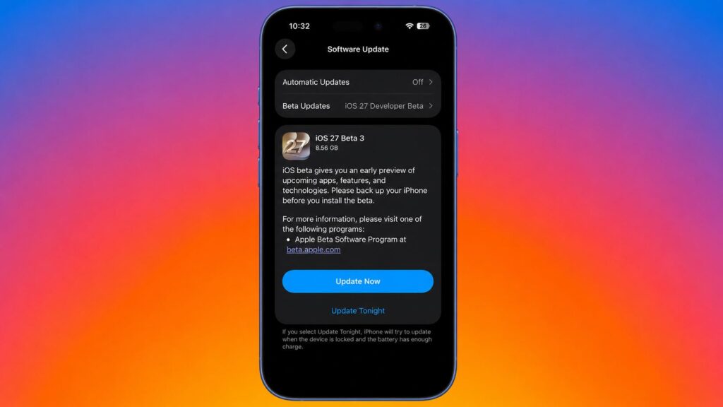 The new version is already available in iPhone settings