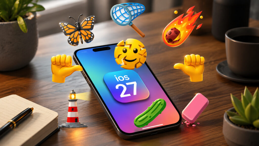 Getting ready for new emoji in iOS 27. Photo.
