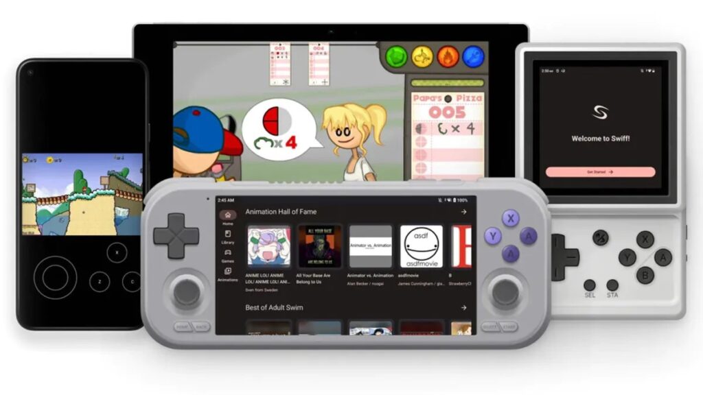 Almost all Flash games are collected in one place. Image: Swiff