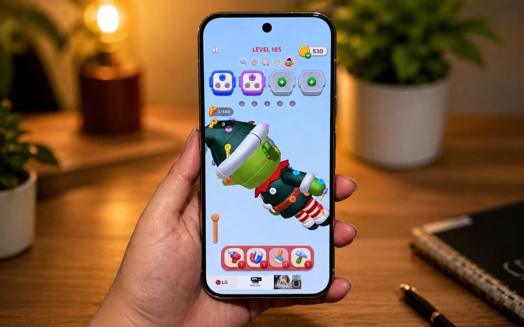 A puzzle with cool graphics