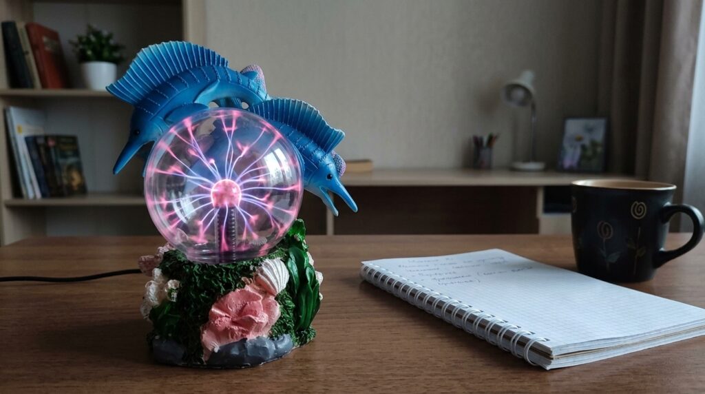 An aquarium where water is replaced by plasma, and the fish don't mind.