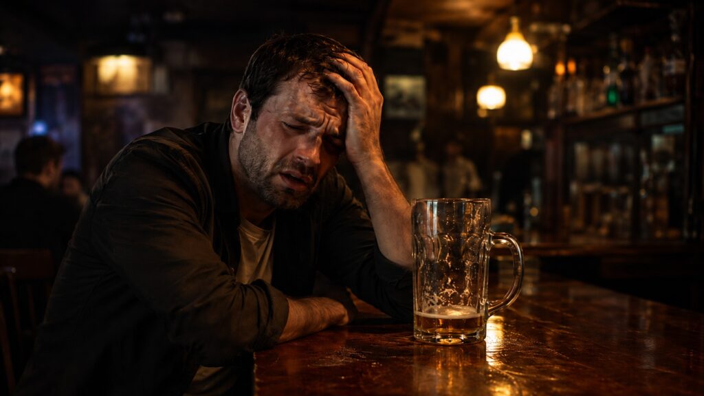 There are several reasons for hiccups after alcohol. Photo.