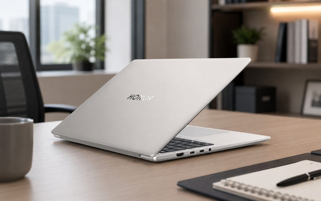 A large laptop with a record-breaking battery