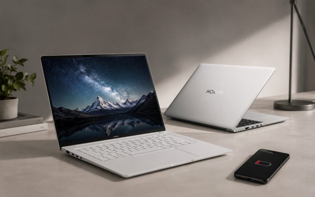 HONOR has brought laptops to Russia that can charge your smartphones