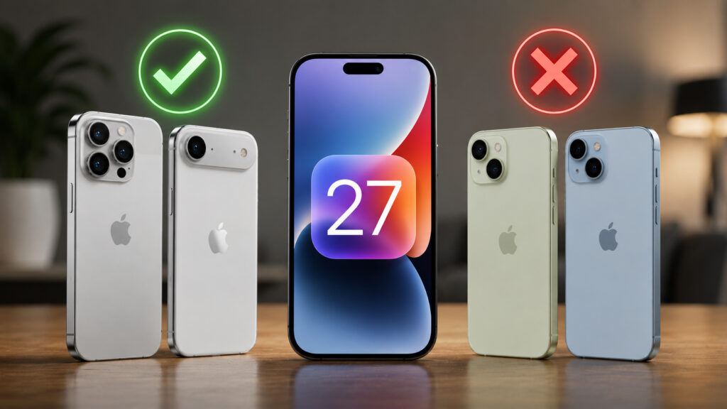 As usual, all the key iOS 27 features will be available to a limited number of devices. Photo.