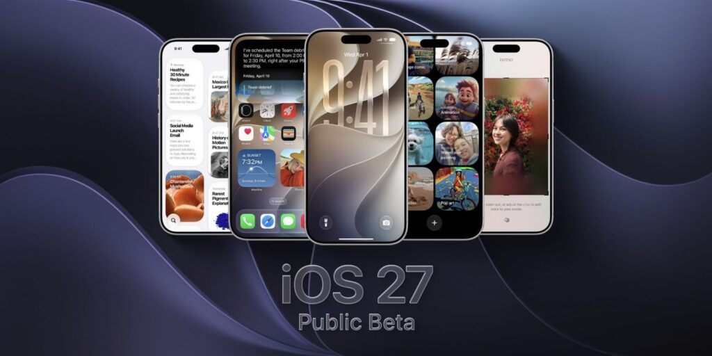 Is it worth installing the iOS 27 public beta. The Public Beta is tested a bit longer and only then becomes available for installation. Photo.