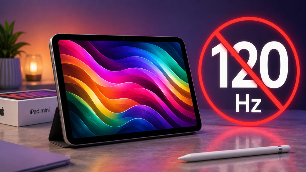 A high refresh rate display won't be added to the iPad mini