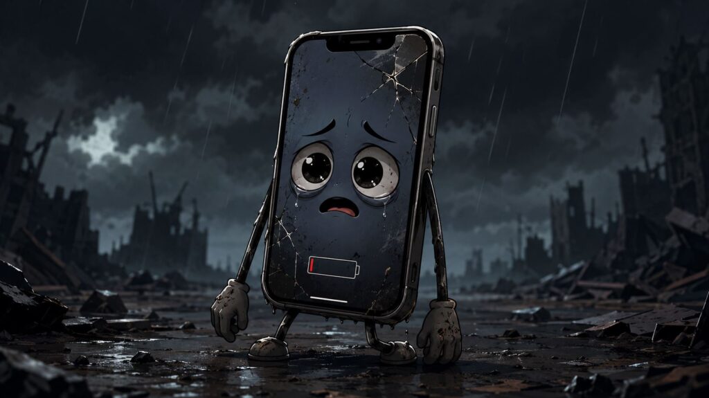 Figuring out how to tell if your iPhone is about to break. Photo.