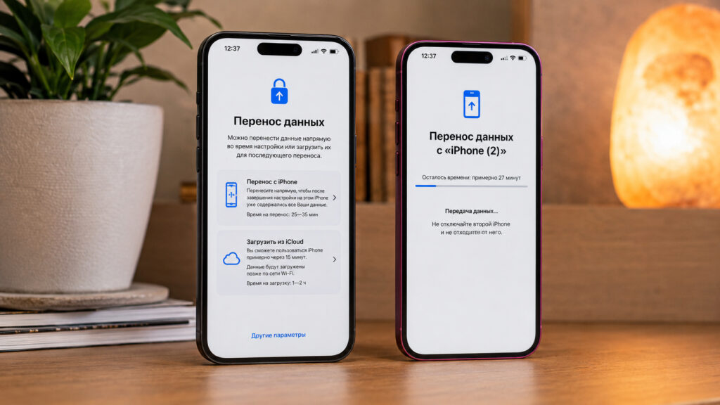 Transferring data from iPhone to iPhone in 2026 only seems complicated. In reality, it's extremely simple. Photo.