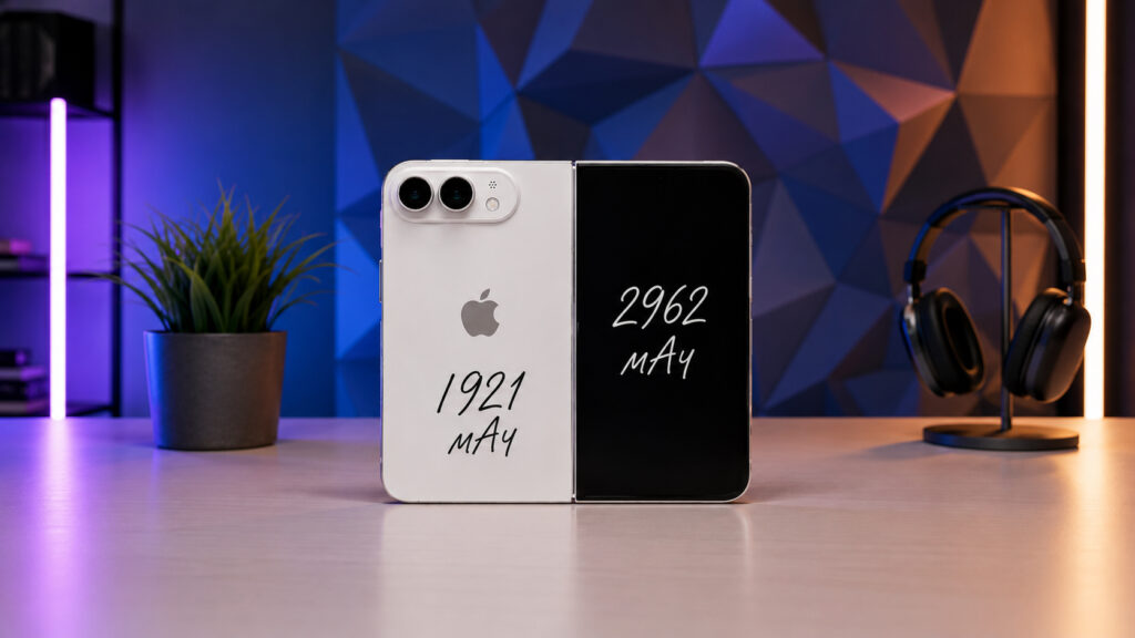 The foldable iPhone will have multiple batteries. Photo.