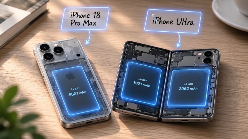 The battery in iPhone Ultra won't be very large. Photo.
