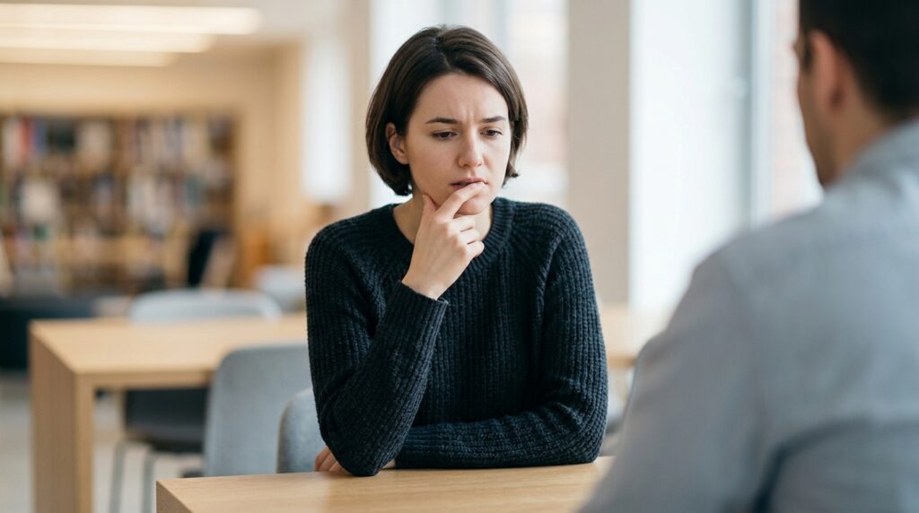Even a second's hesitation before an answer can reveal someone working on their cover story