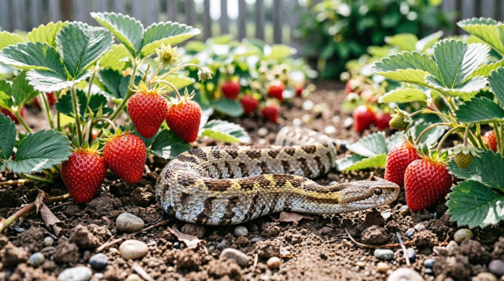 How to drive a snake away from your garden plot? Photo.