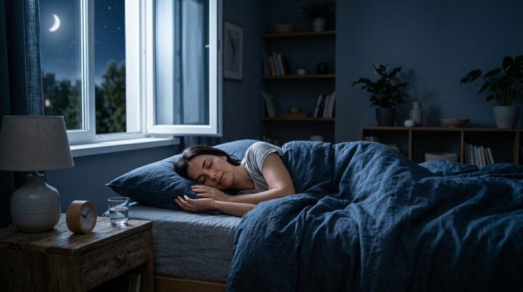 A slight coolness in the bedroom makes deep sleep phases last longer