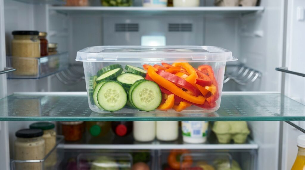 As soon as you cut vegetables, you need to put them in the cold right away