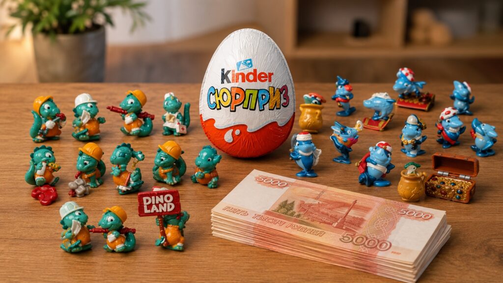 Don't throw away old Kinder toys, they could be worth a lot of money. Photo.