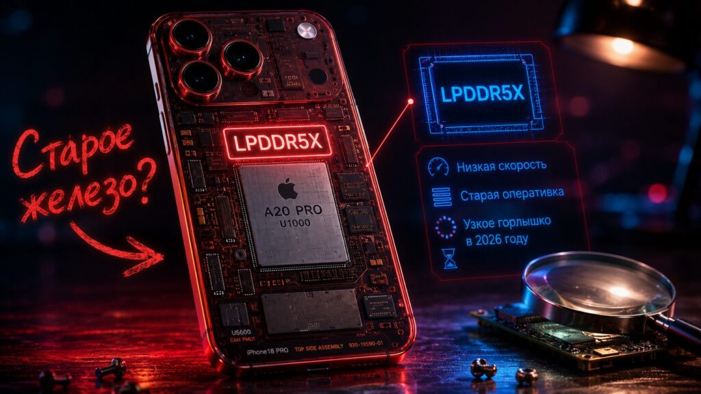 Apple will use older-generation LPDDR5X RAM in the iPhone 18 Pro