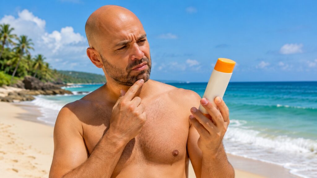 Sunscreen may have a side effect that isn't immediately noticeable. Photo.