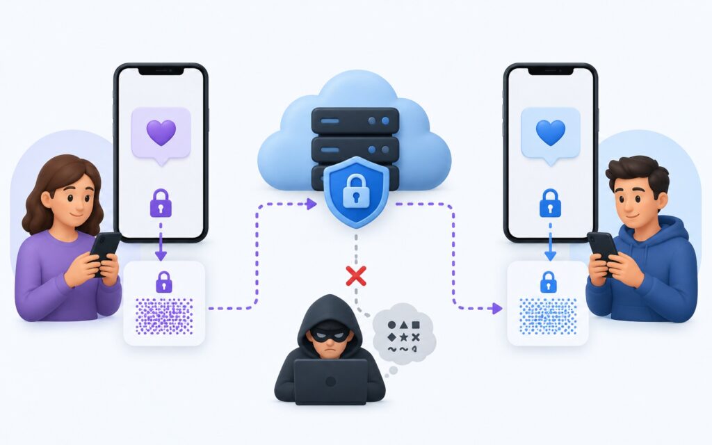 How end-to-end encryption works