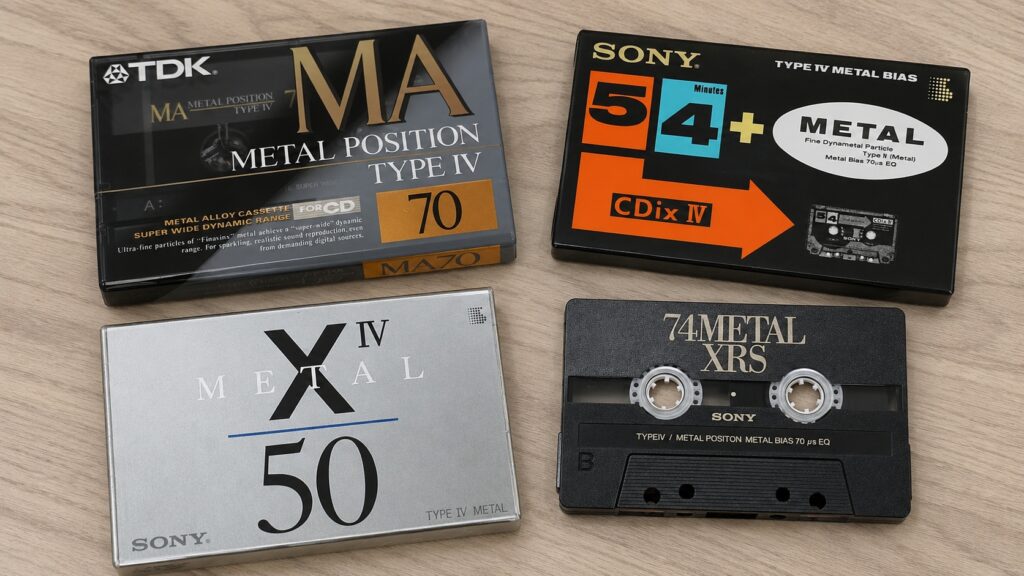 Blank cassettes from Japanese brands are very expensive. Photo.