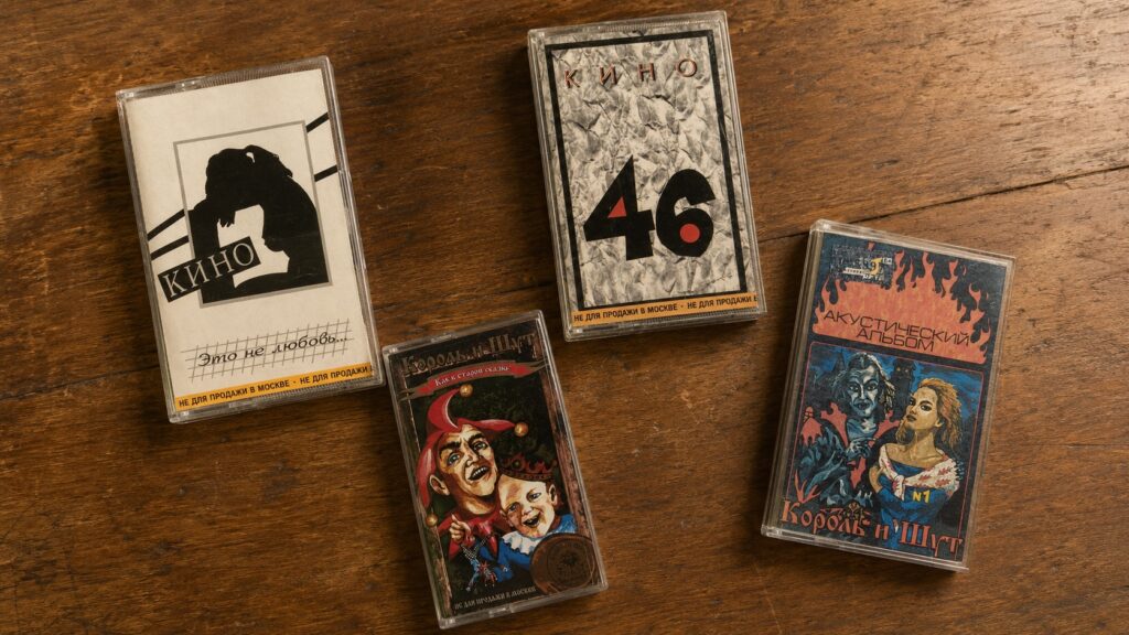 Russian rock cassettes are highly valued among collectors. Photo.