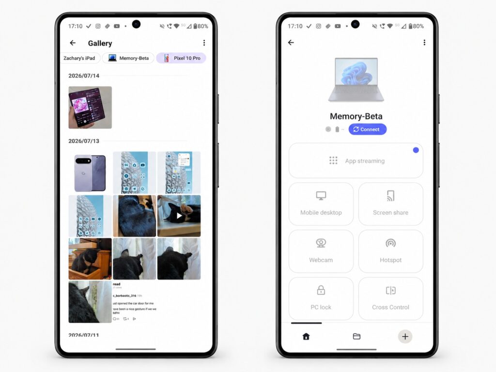 Smart Connect significantly simplifies interaction with your PC
