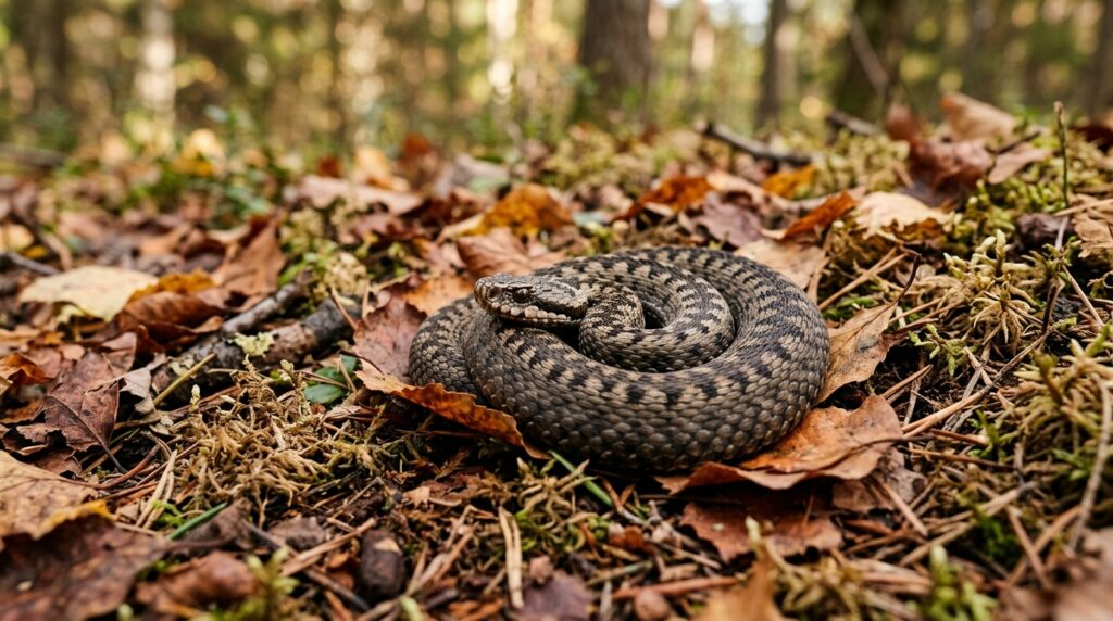 After a viper bite, you must not delay, as it can be fatal. Photo.