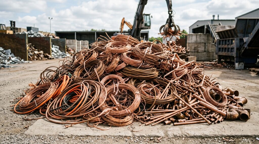 Stripped copper wires remain the most popular source of income from scrap metal