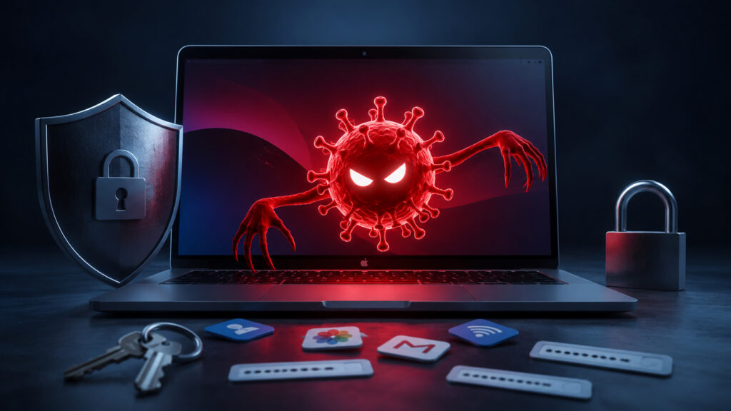 The new virus is designed to extract all your passwords from your computer. Photo.