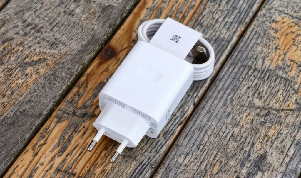 Charger and cable are included in the box
