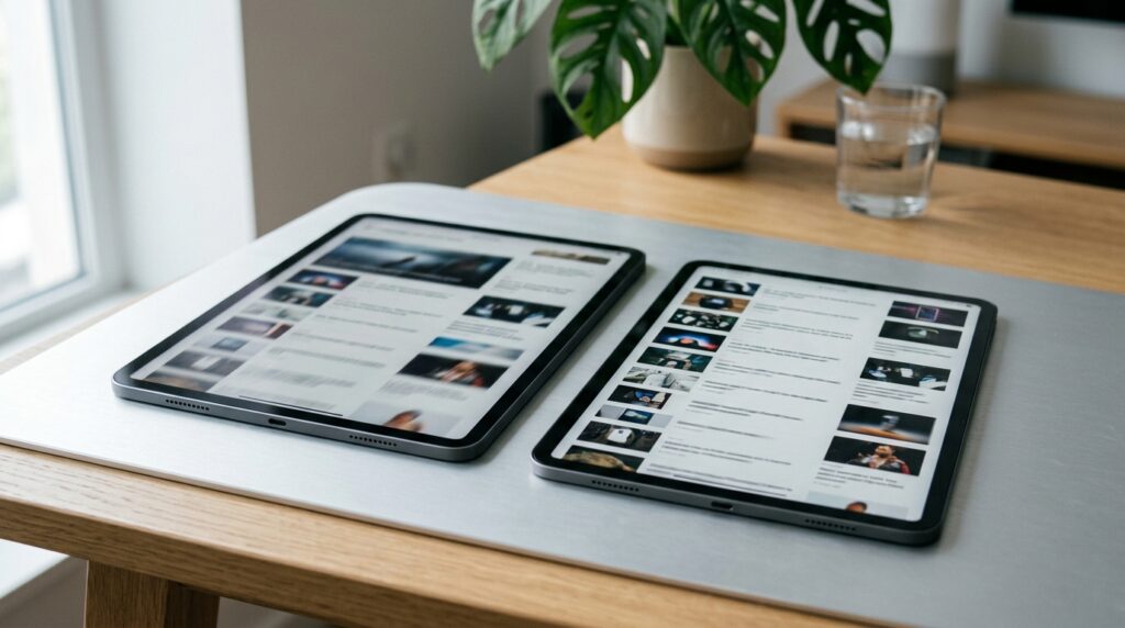 ProMotion makes scrolling and animations noticeably smoother compared to 60 Hz