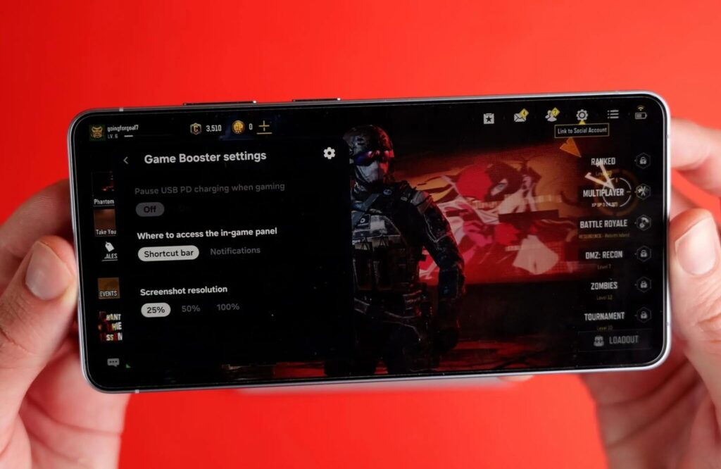 This is what the updated Game Booster panel looks like. Image: 9to5google.com