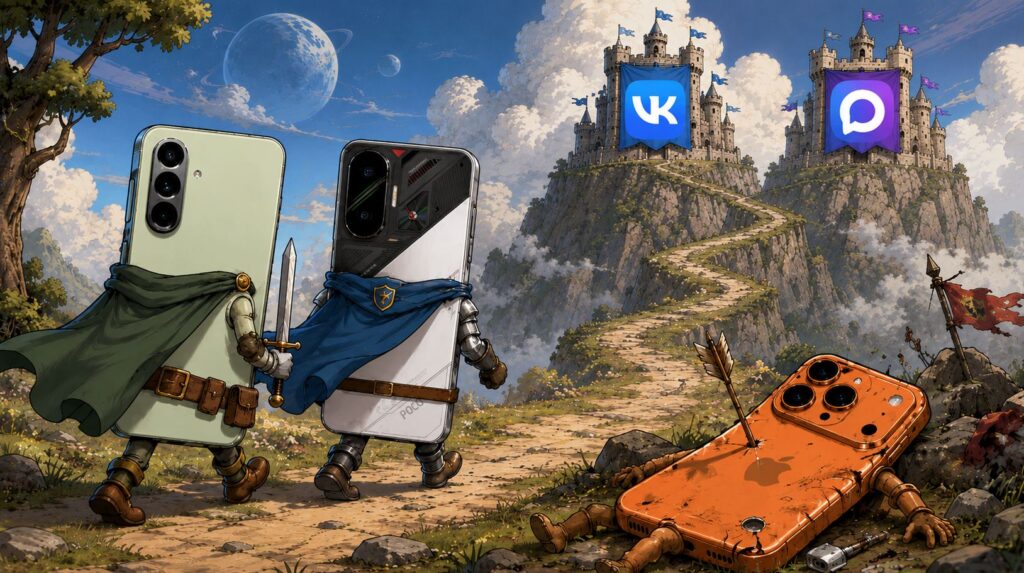 We picked the best smartphones suitable for VK and MAX. Photo.