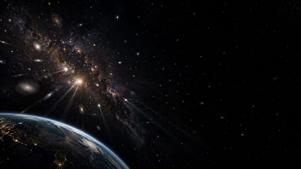 We can only see the part of the cosmos whose light has had time to reach us. Photo.