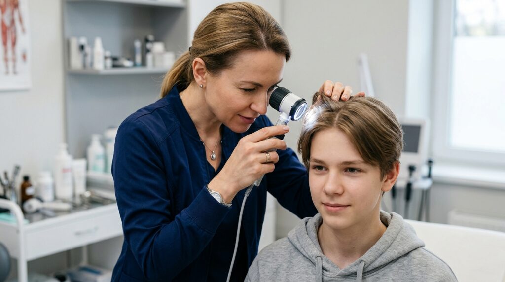 If gray strands appear suddenly, it's worth discussing the need for tests with your doctor
